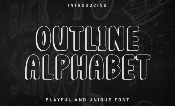 Outline Alphabet Font - Featured Image