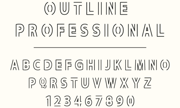 Outline Professional Font - Featured Image