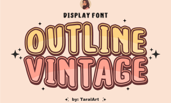 Outline Vintage Font Fonts Free Download Outline Vintage Font - Featured Image