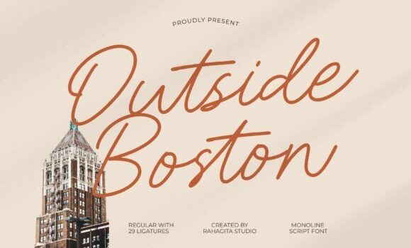 Outside Boston Font Fonts Free Download Outside Boston Font - Featured Image