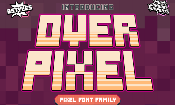Over Pixel Font - Featured Image