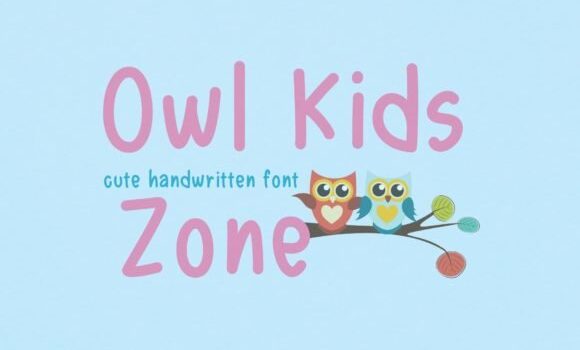 Owl Kids Zone Font - Featured Image