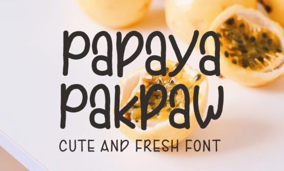 Papaya Pakpaw Font - Featured Image