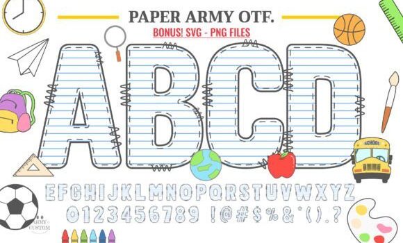 Paper Army Font Fonts Free Download Paper Army Font - Featured Image