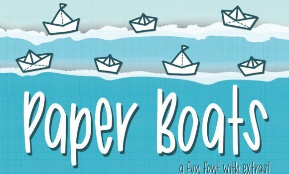 Paper Boats Font Fonts Free Download Paper Boats Font - Featured Image