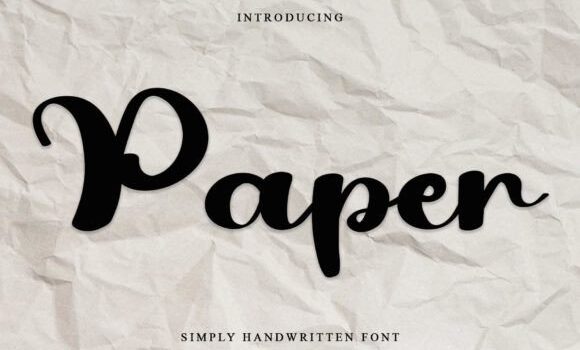 Paper Font Fonts Free Download Paper Font - Featured Image