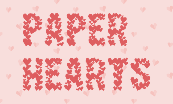Paper Hearts Font - Featured Image