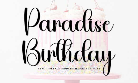 Paradise Birthday Font Fonts Free Download Paradise Birthday Font - Featured Image