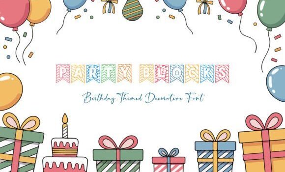 Party Blocks Font - Featured Image