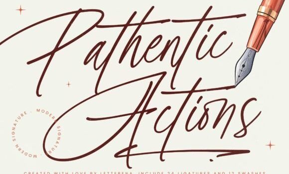 Pathentic Actions Font Fonts Free Download Pathentic Actions Font - Featured Image