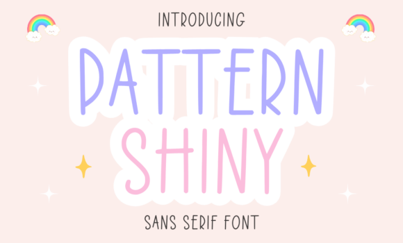 Pattern Shiny Font - Featured Image
