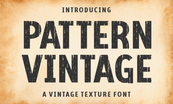 Pattern Vintage Font - Featured Image