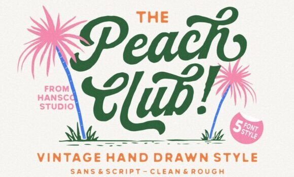 Peach Club Font - Featured Image