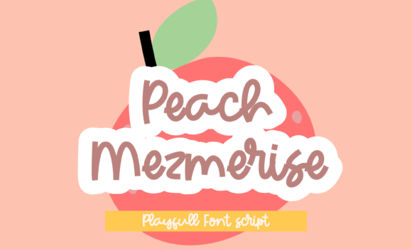 Peach Mezmerise Font - Featured Image