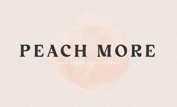 Peach More Font - Featured Image