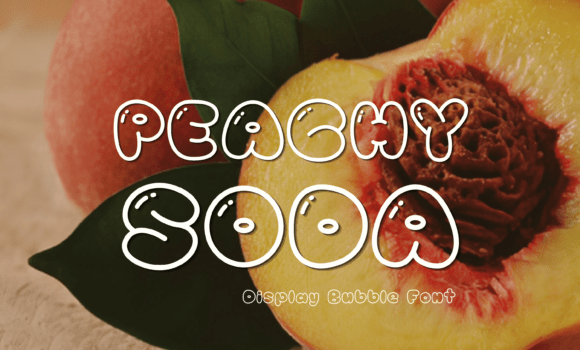 Peachy Soda Font - Featured Image