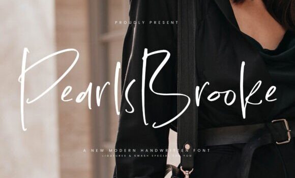 Pearls Brooke Font - Featured Image