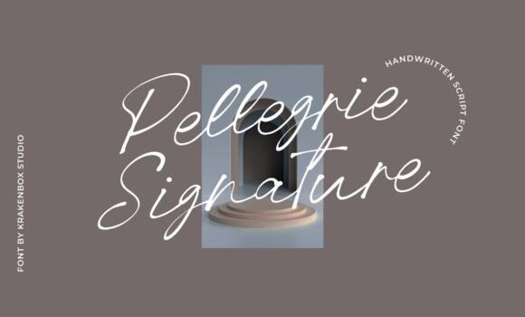 Pellegrie Signature Font - Featured Image