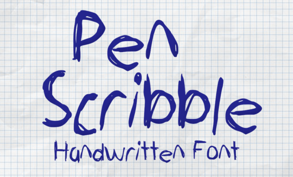 Pen Scribble Font Fonts Free Download Pen Scribble Font - Featured Image