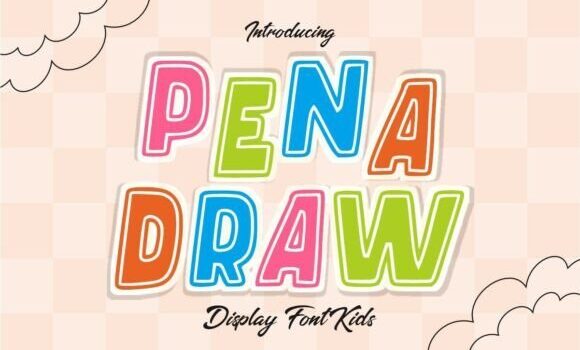 Pena Draw Font - Featured Image