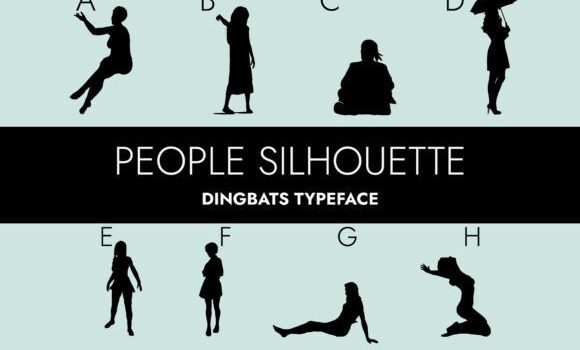 People Silhouettes 2.0 Font - Featured Image