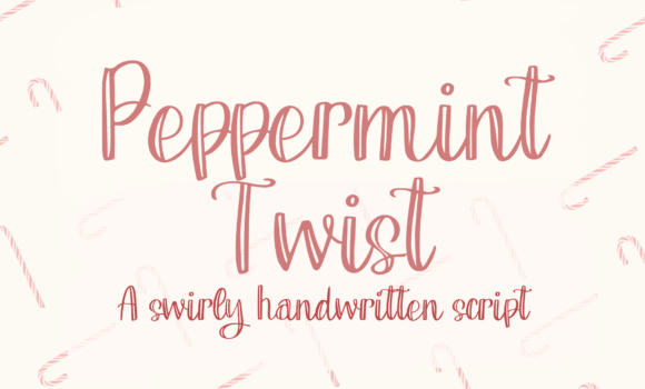 Peppermint Twist Font - Featured Image