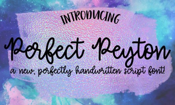 Perfect Peyton Font - Featured Image