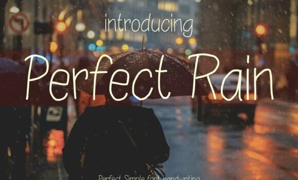 Perfect Rain Font - Featured Image