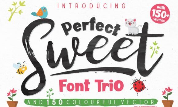 Perfect Sweet Trio Font - Featured Image