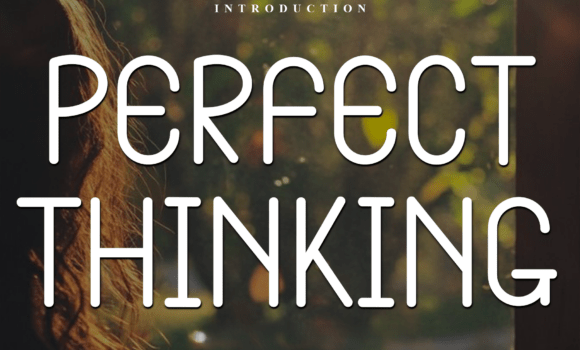 Perfect Thinking Font - Featured Image