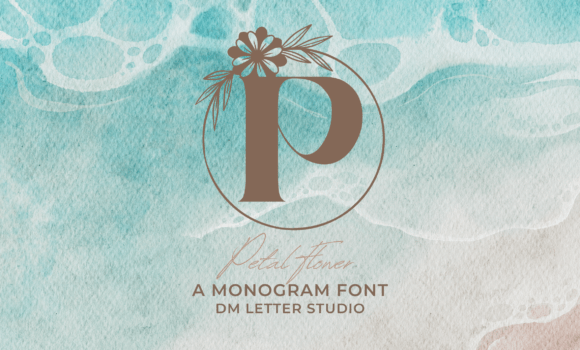 Petal Flower Monogram Font - Featured Image