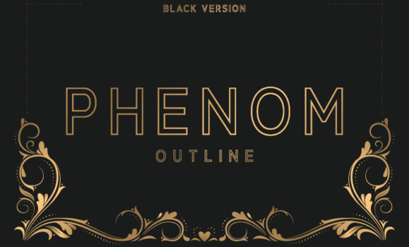 Phenom Outline Black Font - Featured Image