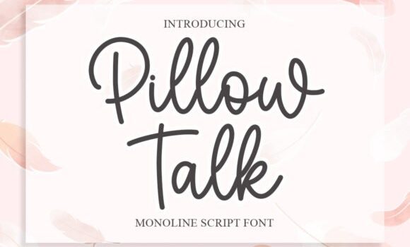 Pillow Talk Font - Featured Image