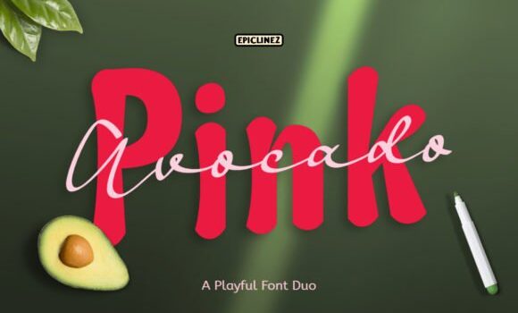 Pink Avocado Font Fonts Free Download Pink Avocado Font - Featured Image