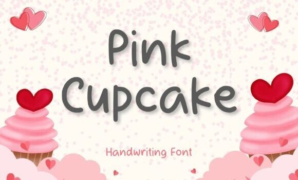 Pink Cupcake Font Fonts Free Download