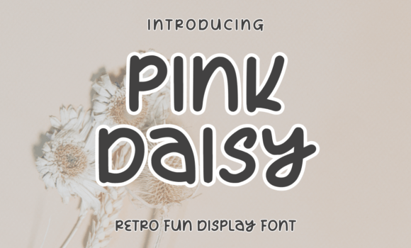 Pink Daisy Font - Featured Image