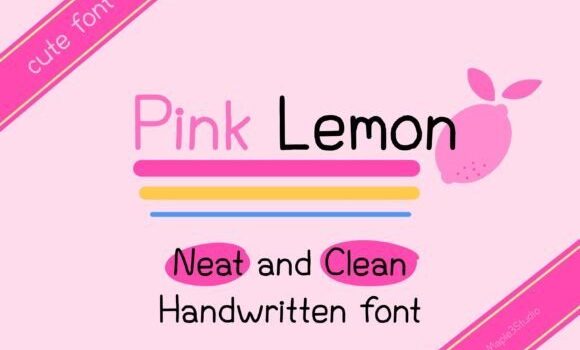 Pink Lemon Font - Featured Image