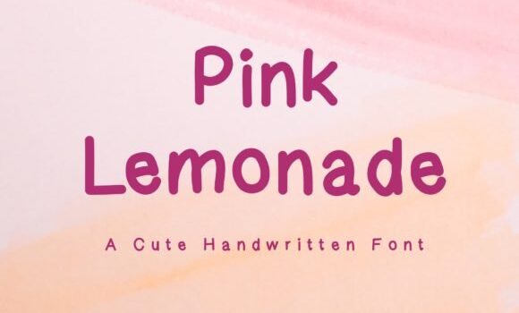 Pink Lemonade Font - Featured Image