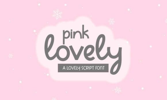 Pink Lovely Font - Featured Image