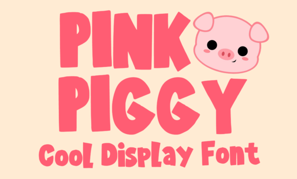 Pink Piggy Font - Featured Image