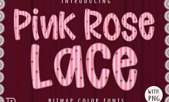 Pink Rose Lace Font - Featured Image