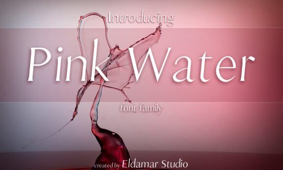 Pink Water Font Fonts Free Download