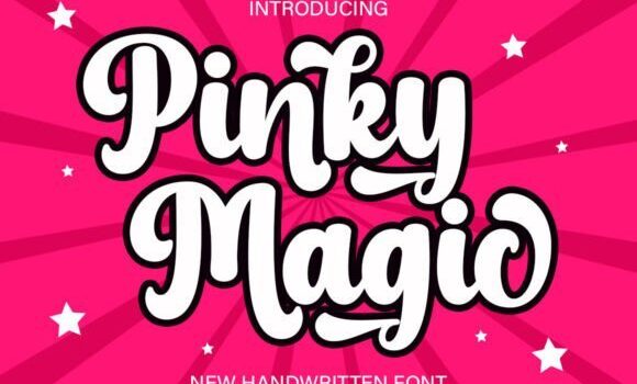 Pinky Magic Font - Featured Image