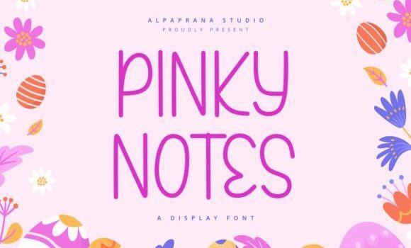 Pinky Notes Font - Featured Image