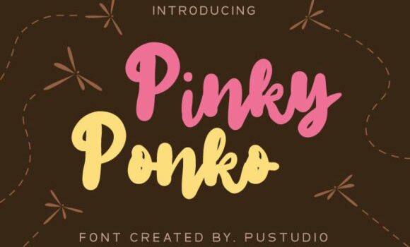 Pinky Ponko Font - Featured Image
