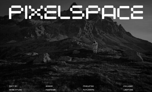Pixel Space Font - Featured Image