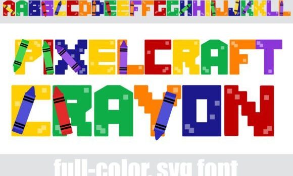 Pixelcraft Crayon Font - Featured Image