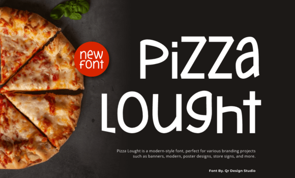 Pizza Lought Font - Featured Image