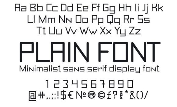 Plain Font - Featured Image