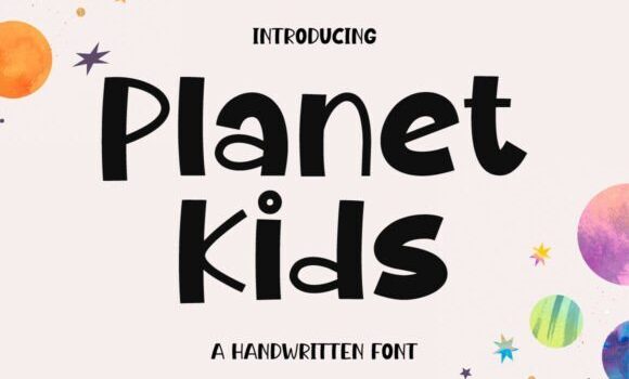 Planet Kids Font - Featured Image
